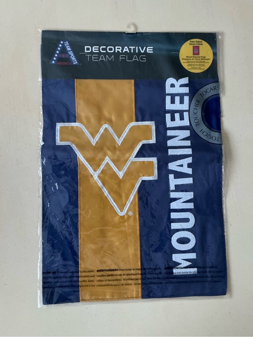 NWT West Virginia University WVU Garden Flag